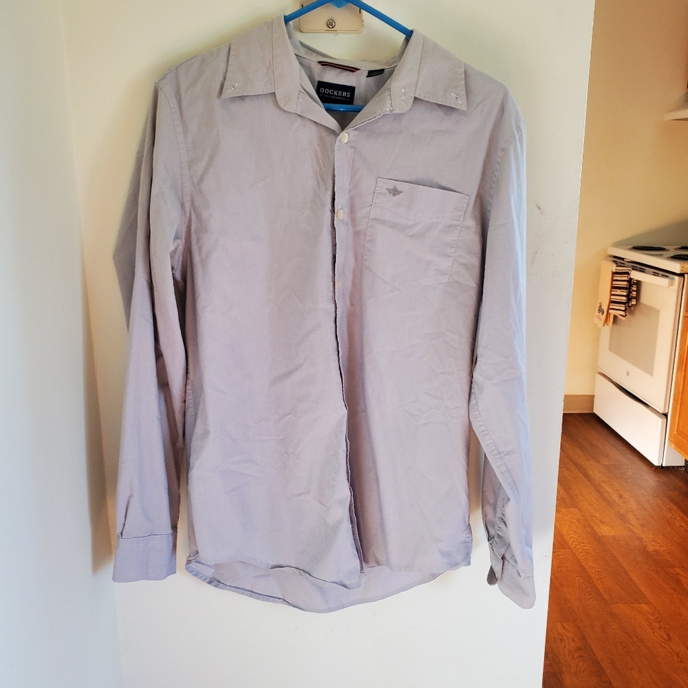 Dockers long sleeve button-down shirt medium